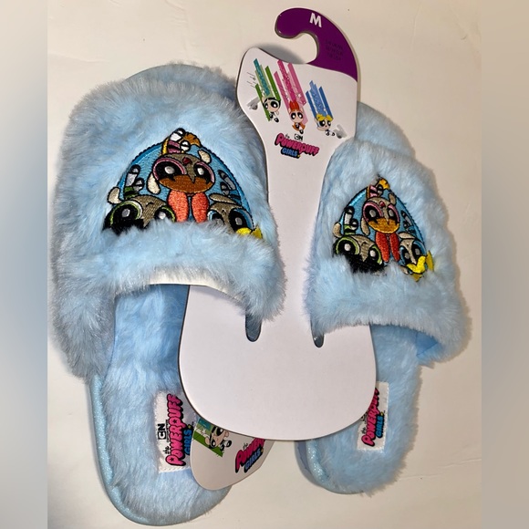 The Powerpuff Girls Women’s Slippers Color: Light Blue Size: Large - Picture 6 of 12